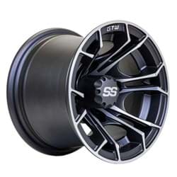 Show details for 10x7 GTW Spyder Wheel (3:4 Offset). Matte Grey Finish with Machined Accents. Center Cap Included Picture of 10x7 GTW Spyder Wheel (3:4 Offset). Matte Grey Finish with Machined Accents. Center Cap Included