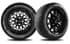 Picture of 12” Solid gloss black Athena wheel with 205/40-R12 SBR tire, Picture 1