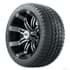 Picture of 2” GTW Tempest Black and Machined Wheels with 18” Fusion Street Tires – Set of 4, Picture 1
