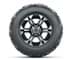 Picture of 12” GTW Specter Black and Machined Wheels with 23” Barrage Mud Tires – Set of 4, Picture 2