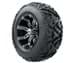 Picture of 12” GTW Tempest Black and Machined Wheels with 23” Barrage Mud Tires – Set of 4, Picture 1