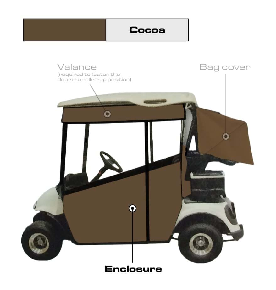 Picture of 3-sided track style enclosure, TXT, Cocoa