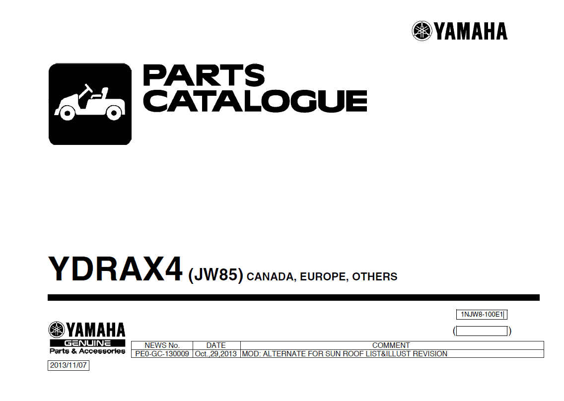 Picture of 2014 - Yamaha - YDRAX4 - JW85 - PC - GAS