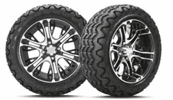 Picture of Wheel assembly 23-10-12 Kraken tire, Mercury gloss black wheel